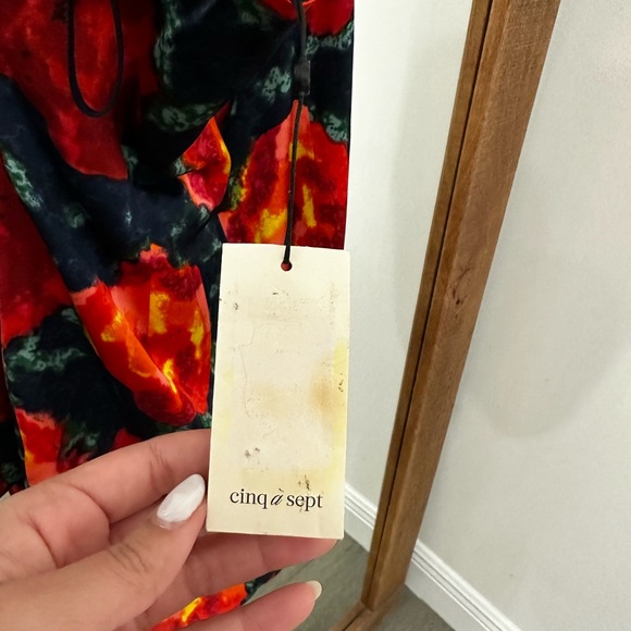 Cinq a Sept Trini Silk Flower Dress NWT - Picture 6 of 7